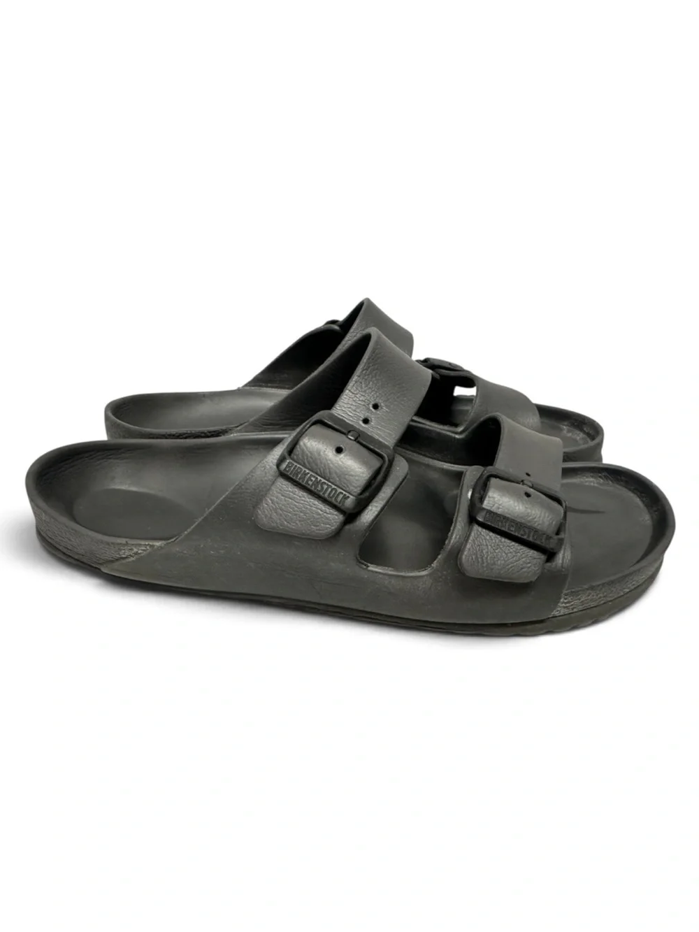 Birkenstock Men’s Black Two-Buckle EVA Slide Sandals